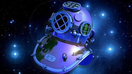 Astronaut helmet wallpaper