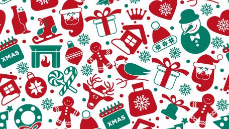 Christmas pattern wallpaper