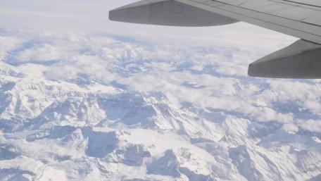 Flying Above the Mountains wallpaper