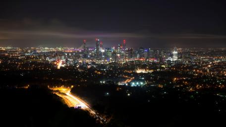 Brisbane Nighttime Cityscape wallpaper