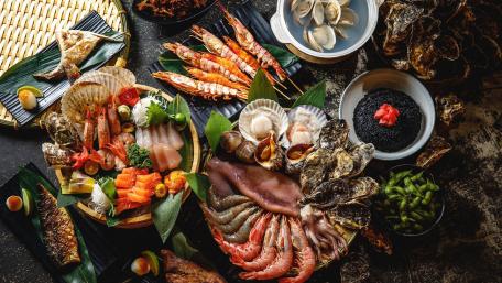 Delicious Seafood Feast for the Senses wallpaper
