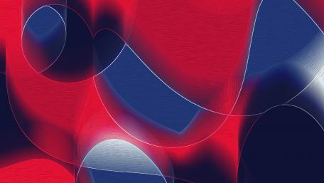 Vibrant Swirls of Red and Blue Energy wallpaper
