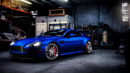 Dreamy Blue Aston Martin Supercar Wallpaper wallpaper