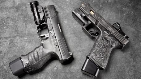Monochrome Mastery of Handgun Craftsmanship wallpaper