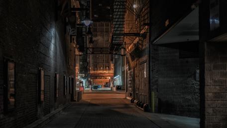 Alley at night (Chicago) wallpaper