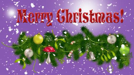 Joyful Christmas Celebration Wallpaper Design wallpaper