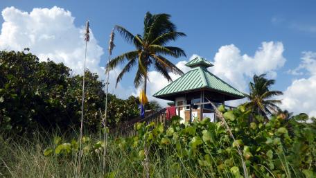 Boca Raton Beach Lifeguard House wallpaper