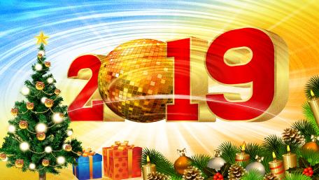 2019 New Year's Eve party wallpaper