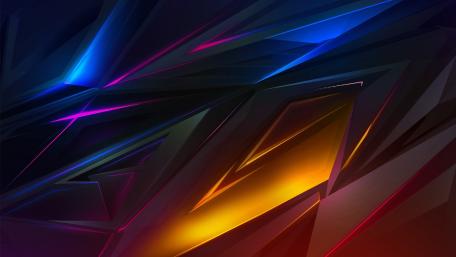 Illuminated Geometric Dance wallpaper