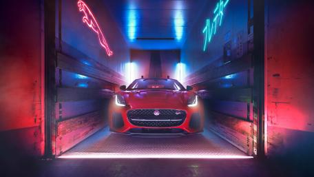 Red Jaguar F-Type wallpaper