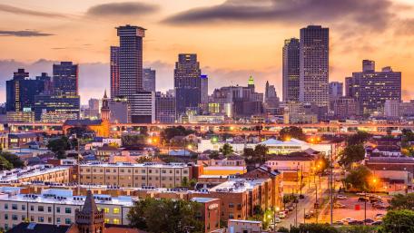 New Orleans at dawn wallpaper