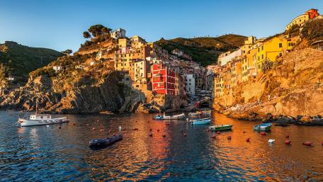 Manarola from the sea wallpaper