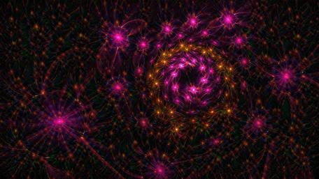 Fireworks fractal art wallpaper