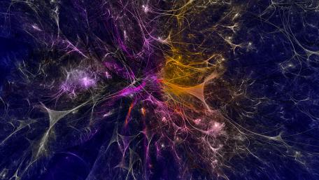 Colorful fractal art wallpaper