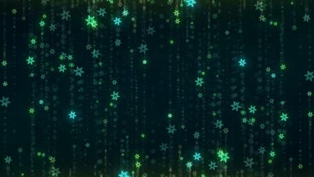 Glowing Snowflakes wallpaper