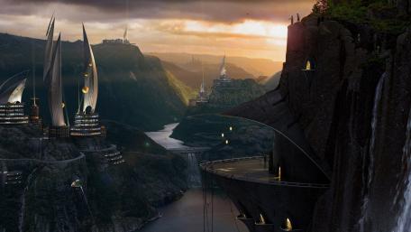 Science fiction landscape wallpaper