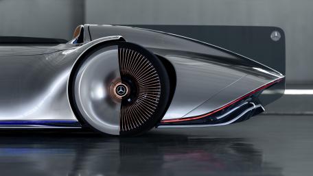 Mercedes-Benz Vision EQ Silver Arrow rear wheel wallpaper