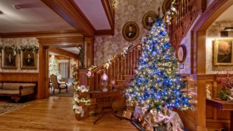 Festive Elegance in Christmas Splendor wallpaper