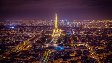 Paris at night wallpaper