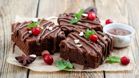 Chocolate brownie wallpaper