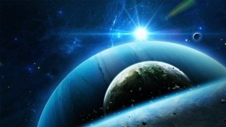 Scifi planets wallpaper