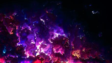 Sky of Cosmic Dreams and Mysteries in Violet Imagery wallpaper