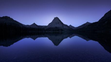 Glacier National Park, Two Medicine Lake with Sinopah Mountain wallpaper