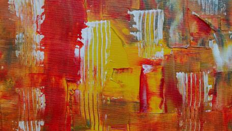 Orange abstract painting wallpaper