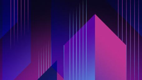 Vibrant Abstract Geometry in Purple Shades wallpaper