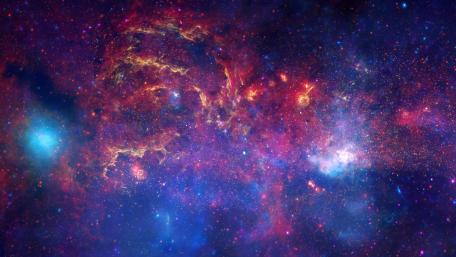 Hubble & Great Observatories Examine the Galactic Centre Region wallpaper