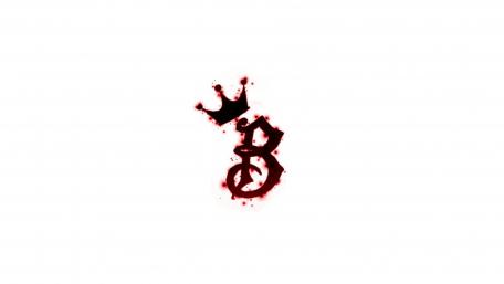 Letter B with crown wallpaper