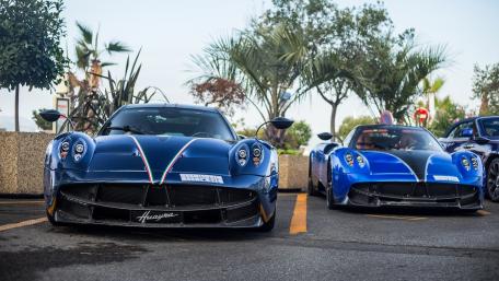 Blue Pagani Huayra wallpaper