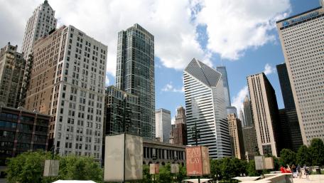 Skyscrapers Around Millennium Park wallpaper