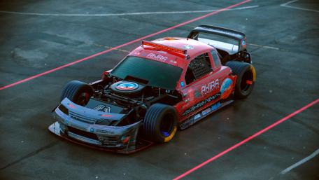 Dynamic Race Car Ready for Action wallpaper