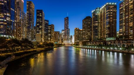 Lights of Chicago wallpaper
