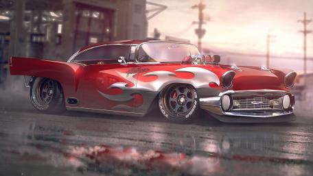 Chevrolet Bel Air art wallpaper