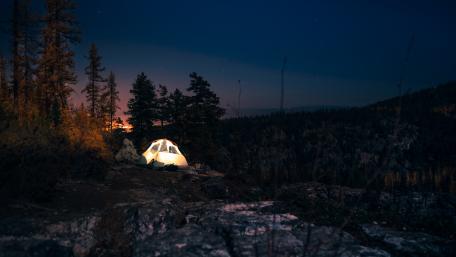 Night Adventure Under a Starry Sky wallpaper
