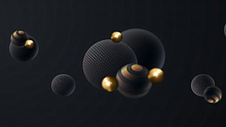 Suspended Spheres wallpaper
