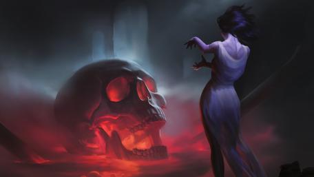 Red skull wallpaper
