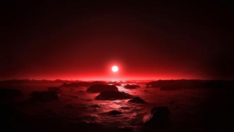 Red moonlight wallpaper