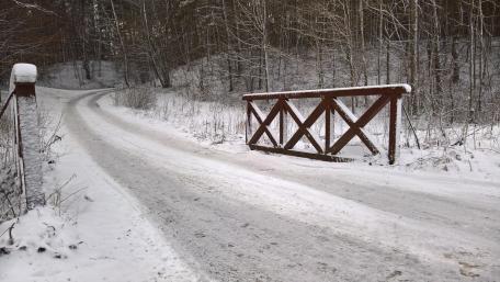 Winter Wonderland at the Forest Entrance wallpaper