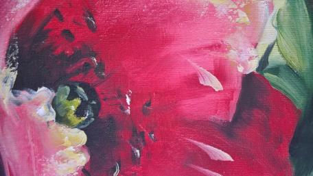 Vibrant Floral Abstract Painting wallpaper