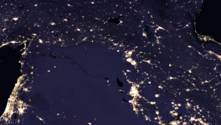 Night Lights Change in the Middle East 2016 wallpaper