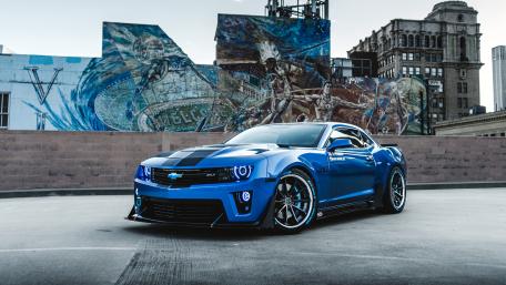 Blue Chevrolet Camaro wallpaper