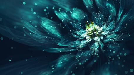 Blue flower wallpaper