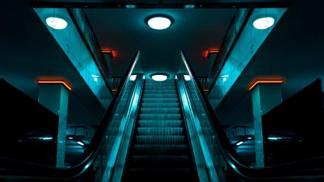 Escalator wallpaper