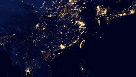 Night Lights of East Asia 2012 wallpaper