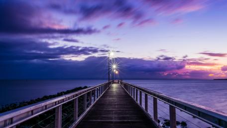 Purple sunset wallpaper
