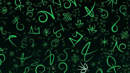 Vibrant Green Abstract Patterns for Unique Spaces wallpaper