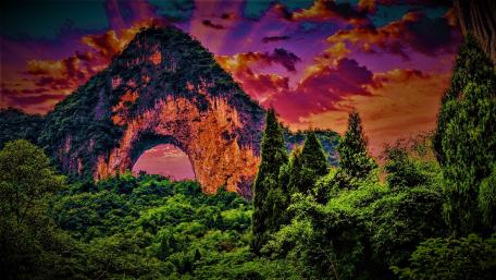 Moon Hill (China) wallpaper